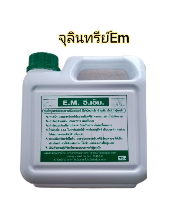 หัวเชื้อจุลินทรีย์ EM อเนกประสงค์ บำบัดน้ำ บำรุงดิน ทำปุ๋ยหมัก