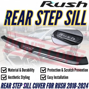 GCAO REAR STEP SILL RUSH 2018-2024 (12381)