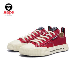 Aape Flagship Store Mens Low-Top Cookie Bottom Canvas Shoes Spring Summer Galaxy Series Classic Solid Color Casual Sneakers