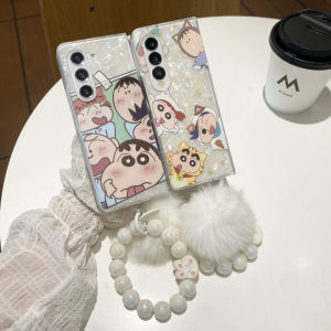 เคสโทรศัพท์มือถือ Samsung ZFold7 Fold5 Fold6 Fold3 W23 W24 W22 ลายแมวเงินสุดน่ารัก ดีไซน์เกาหลี ลายการ์ตูน ปกป้องหน้าจอได้ดี