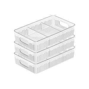 New Luxury Bathroom Bedroom Makeup Desk Transparent PET Storage Rack Pull out Cosmetic Organizer Desktop Shelf Two Layers