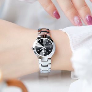 OPK jam tangan wantia elegan mewah terbaru 2024 anti air korea kecil mungil tanggal tampilan bercahay berlian stainless steel import fashion jam tangan cewek aesthetic silver /black