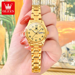 OLEVS watch for women waterproof original casual korean style  automatic date elegant stainless steel digital dial ladies watche