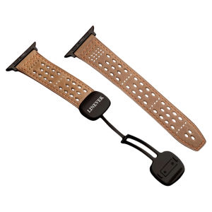l inevek | Magnetic Breathable Crazy Horse Leather Watch Strap