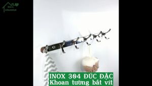 Móc treo đồ nhà tắm Inox 304 đúc PHÁT ĐẠT (567 móc) không rỉ sét Móc áo inox cao cấp giá treo inox (SP001)