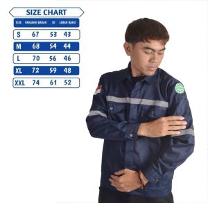 kemeja safety|wearpack atasan|wearpack proyek safety lengan panjang