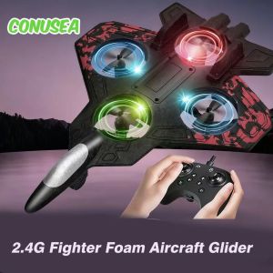 Rc Airplanes Plane Kit 2.4G Remote Control Aircraft Fighter Foam Glider Helicopter 360 Flip Radio Control Airplane Model Toys