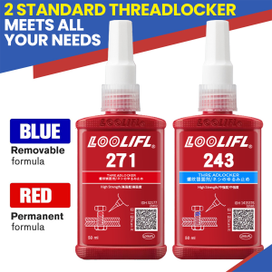 243 271 50ml Threadlocker Anaerobic Glues Anti Loose Screw Glues Fastening Quickly Cured Thread Locking Agent Sealant for Screws