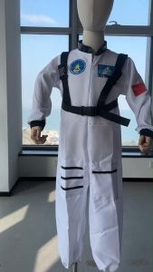 Astronaut Galaxy Theme For Kids Space Suit Costume Career Guidance Costume For Kids Performance Role Play For Kids Boys Girls Long Sleeve Bodysuit Birthday Clothes