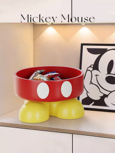 Mickey Home Entrance Key Storage Display Piece Luxury Living Room TV Cabinet Tray Storage Basket Creative Resin Cartoon Theme