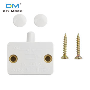 Diymore tự động nút công tắc khởi động nóng 1A 250V đèn tủ quần áo chuyển đổi hộ gia đình cửa tủ công tắc điều khiển tủ quần áo đèn tủ chuyển đổi Push-Touch đầu giường dụng cụ làm lạnh rượu vang làm