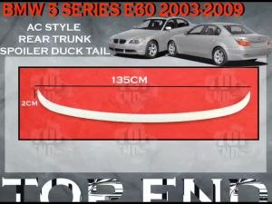 BMW E60 M5 M SPORT 5SERIES 4 DOOR AC STYLE REAR SPOILER TRUNK SPOILER BOOT MATERIAL ABS