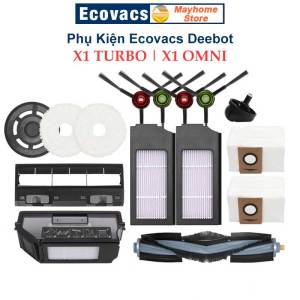 Phụ kiện Robot Ecovacs Deebot X1 Omni X1 Turbo Chổi Lăn Chổi Cạnh Bộ Lọc Hepa Giẻ Lau Túi Đựng Bụi X1 Omni & X1 Turbo