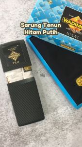 Ezpata Sarung Pria Dewasa Tenun Wadimor Putih Polos Sholat Berkualitas Premium Terbaik