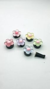 6pcs Cute Flower Aromatherapy Car Air Outlet Decoration Perfume Clip Air Freshener Colorful Flora Decor Auto Accessories