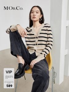 MO&Co. | Cashmere and Wool Blend Knitted Cardigan