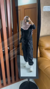 Celana Cargo Highwaist Celana Santai Kulot Korean Style Jogger Cargo Pants Premium Muat BB 35-90 kg Celana Wanita Bahan Drill Motif Polos Panjang Tebal Model Terbaru