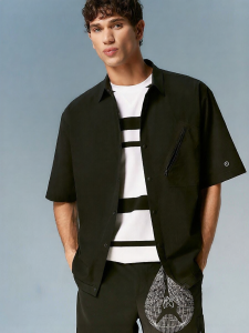 Jack Jones | Moisture Wicking Simple Style Embroidery Mens Short Sleeve Shirt