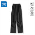 True Weave American Style Loose Straight Leg Outdoor Climbing Pants Women's Casual Trousers Workwear High Waist Long Pants. 