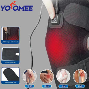 Yoomee Electric Leg Heating Knee Pads Infrared Hot Compress Knee Arthritis Pain Relief Knee Protection Support Belt USB Cable