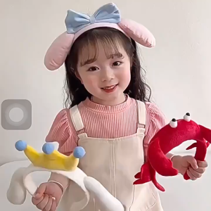 Kawaii Sanrio แถบคาดศีรษะ My Melody Cinnamoroll น่ารักอะนิเมะ Plushie อุปกรณ์เสริมผมฮาโลวีน Series ของเล่นเด็กตุ๊กตาสาวข