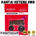 Rantai Keteng Revo 110 / Rante Keteng Revo 110 / Rantai Keteng Blade / Rantai Kamprat Revo / Rantai Timing Blade / Keteng Revo 110 Karbu / Rantai Keteng Revo Fi New / Keteng Set Blade 110 Karbu / Rantai Keteng Set Revo 110 ( 06141-KWB-505 ). 