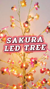 樱开富贵树 1.5MTR SAKURA LED Tree Lamp Cherry Blossom Tree Lamp Night Lights Home Chinese New Year CNY Lights Lucky Tree