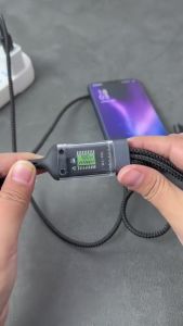 Dây Sạc Nhanh 3 Đầu 100W  Có Chức Năng Tự Nhắt Thông Minh