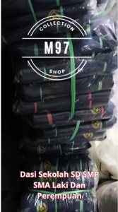 Dasi Smp Logo Bordir Dasi Sekolah Biru SMP Bordir 110cm Bahan Seragam Premium
