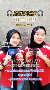 RADIO KECIL ROLINSON RL-4049 SERI 4013 RADIO FM SPEAKER ROLINSON