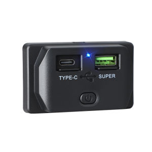 RV USB Outlet 66W QC USB-A & 30W USB-C Fast Charger Surface Mount Charging Socket Panel Car Marine Motorcycle Truck With Swith