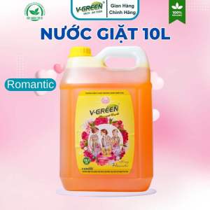Nước Giặt V-GREEN Can 10l Siêu Thơm