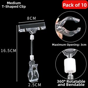 Transparent Double-Head Display Clamp