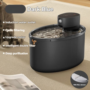 Teekland ตัวกรองระบบทางเดินน้ำสดเครื่องป้อนน้ำเครื่องจ่ายน้ำแมวสำหรับสัตว์เลี้ยงตัวกรองแบบเงียบชาร์จกันไฟฟ้าช็อตความจุขนาดใหญ่ถอดได้ทางออกน้ำเหนี่ยวนำที่ถอดออกได้2.5L เครื่องจ่ายน้ำอัจฉริยะ