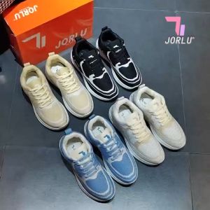 JORLU Sepatu Sneakers Wanita Sport Shoes Flyknit J003