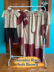 Rauna Sarimbit Keluarga/ SARIMBIT RANA SOFT BROWN / Fashion Muslim