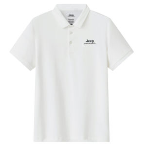 Jeep | Jeep Quick Dry Polo Shirt Mens Outdoor Short Sleeve Turn Collar Sport Cool Business T-Shirt Summer Breathable Sweat Absorbent