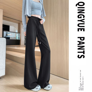 High Waist American Style Yoga Pants for Women with Good Drape and Flared Legs