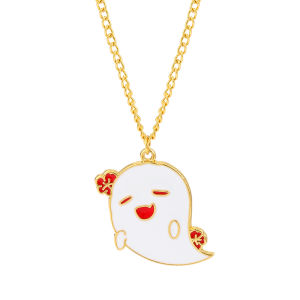 Bandai | Mặt Dây Chuyền Men Hình Ma Nhỏ Dễ Thương Hu Tao Phụ Kiện Thời Trang Dành Cho Bé Gái Quà Tặng Cosplay Tinh Tế Từ Phim Hoạt Hình Phương Tây