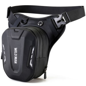 [Uetech] Motorcycle Bag Motorcycle Drop Leg Side Bag Hard Shell Outdoor Casual Waist Bag Racing Drop Leg Bag for Hiking Climbing Cycling Fishing Riding Travel