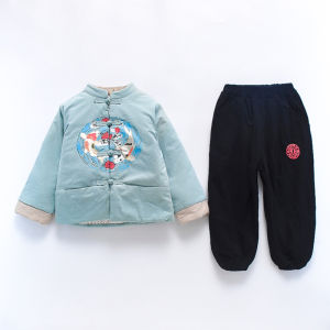 ชุดเด็กผู้ชาย ชุดฮันฟู่ ชุดปีใหม่ ชุดกันหนาว สีแดง หนา ชุดเด็ก เสื้อผ้าเด็ก เสื้อผ้าเด็กชาย เสื้อผ้าเด็กผู้ชาย เสื้อผ้าเด็ก