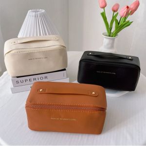 1 large capacity portable makeup bag toiletry storage bag Travel zipper storage bag