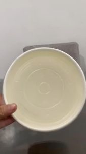 [25 pcs] Plain White Disposable Paper Bowl with Lid 750ml 850ml 1000ml