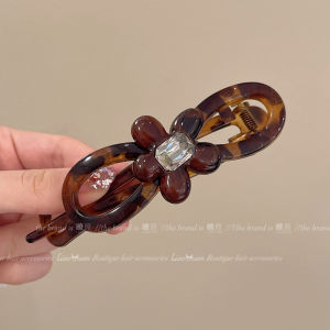 Classic Edition Simple Acetate Floral Twist Hairpin Womens New 2025 High-End Hair Clip Hair Accessories Original Design