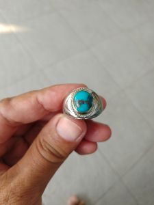 CINCIN BATU PORUS PERSIA BIRU PANCI NATURAL MINIMALIS