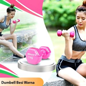 Dumbell Besi Warna 1kg DBW-1trinity