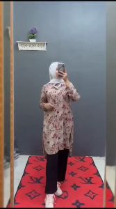LONG SET TIFANY RAYON MIX TWILL II/ATASAN MUSLIMAH TERBARU/BUSANA MUSLIMAH TERBARU