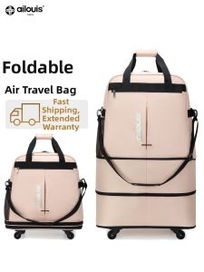 ailouis | Large Capacity Foldable Wheeled Suitcase