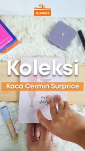 Surprice Cermin Buku Lipat Motif Kepala Hewan / Cermin Portable / Kaca Lipat / Cermin Traveling / Kaca Rias Hewan