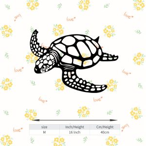CIFbuy | CIFBUY Iron Wall Art Sea Turtle Metal Decor Coastal Garden Bathroom Gift Minimalist Rustic Accent Interior